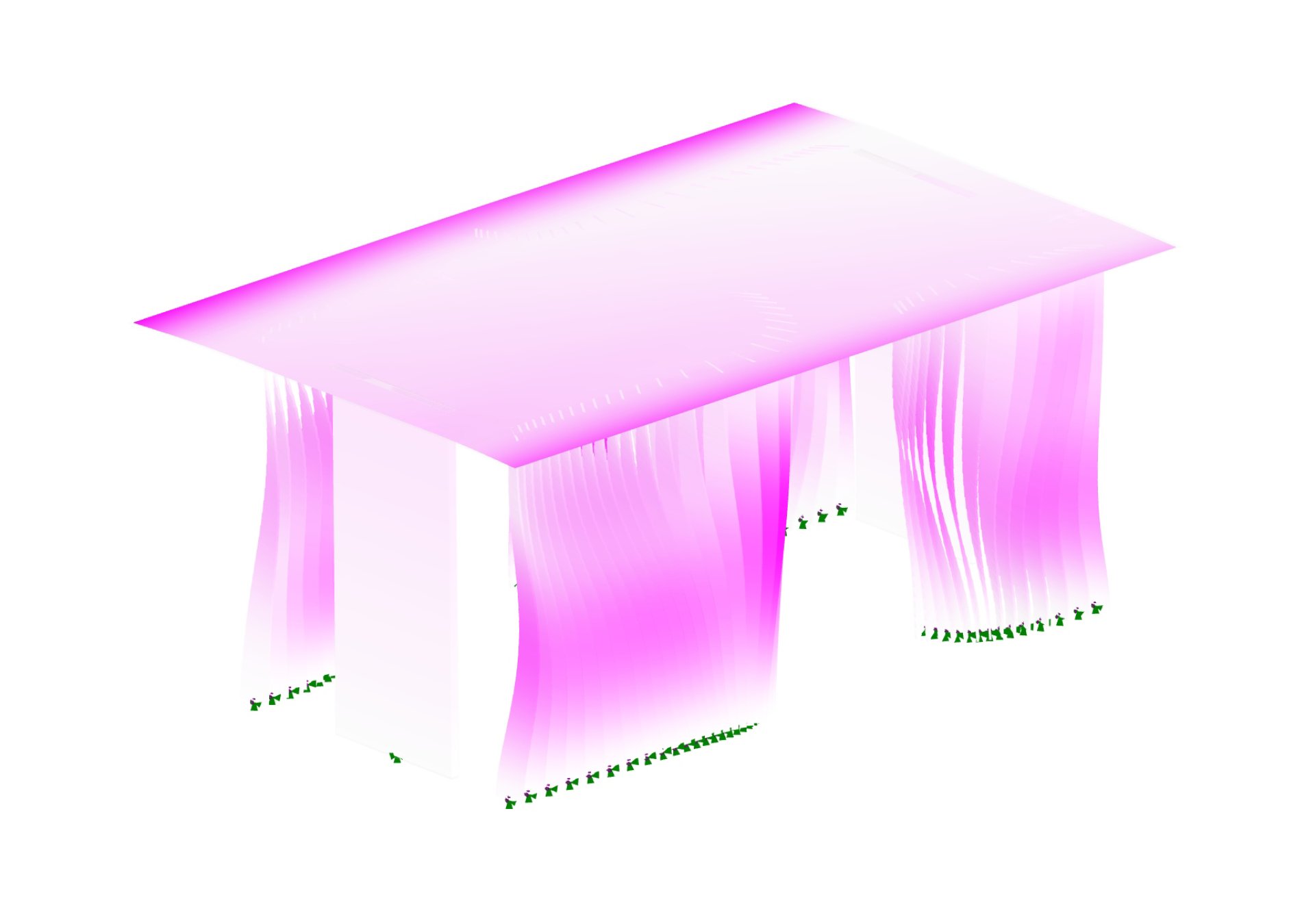 Model showing the deformation of one of the Infopavilions Holzwelt Murau