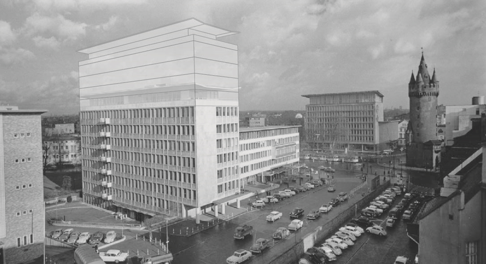 Landwirtschaftliche Rentenbank: Existing building retrofit with additional new building floors.