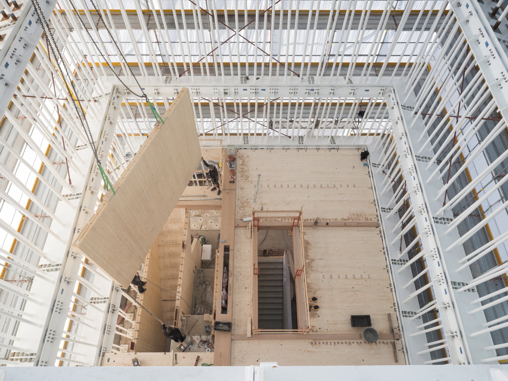 Construction site of Bauhaus Archive Tower